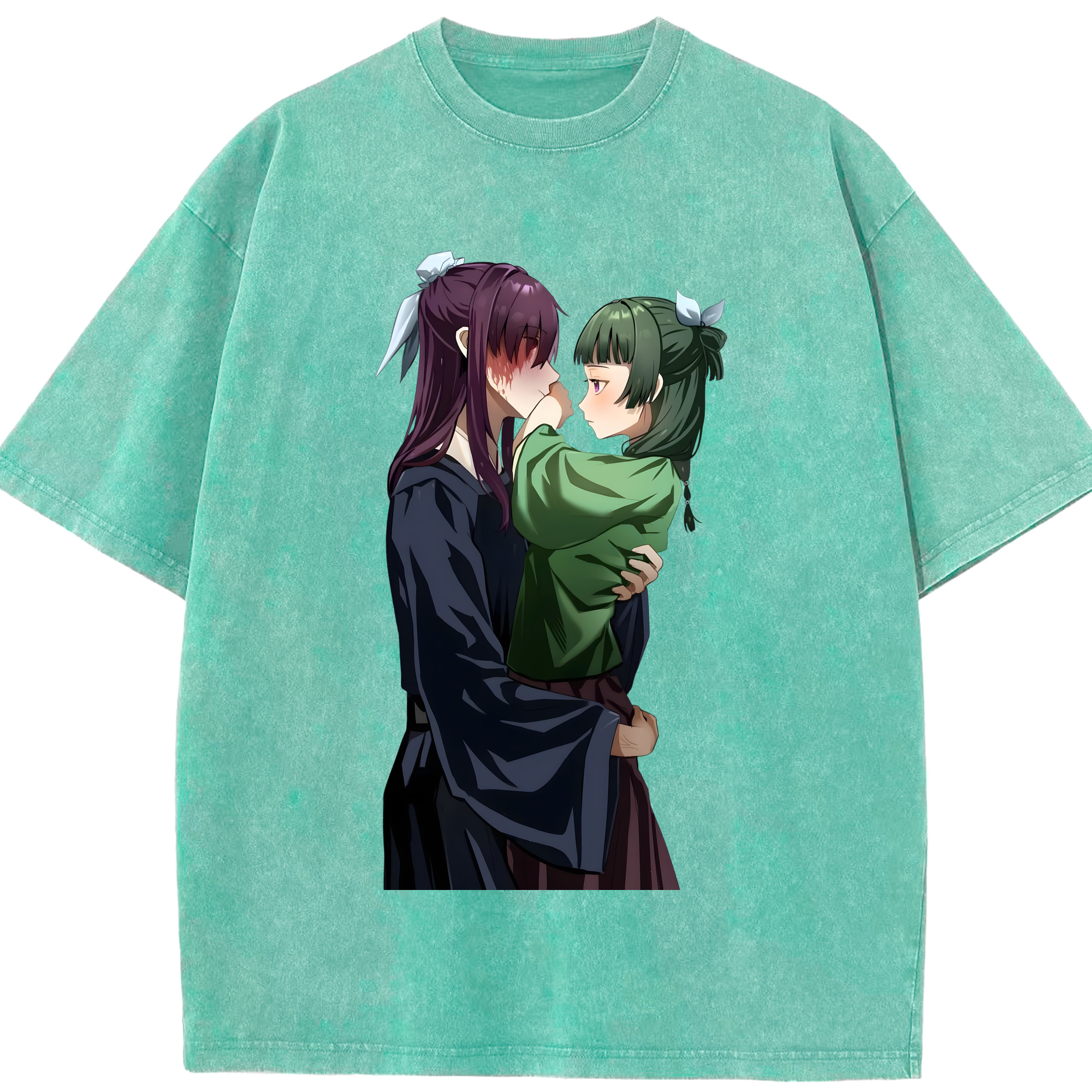 （画像用） 薬屋のひとりごと The Apothecary Diaries 綿100% ヴィンテージ風 半袖Tシャツ（フロントプリント）